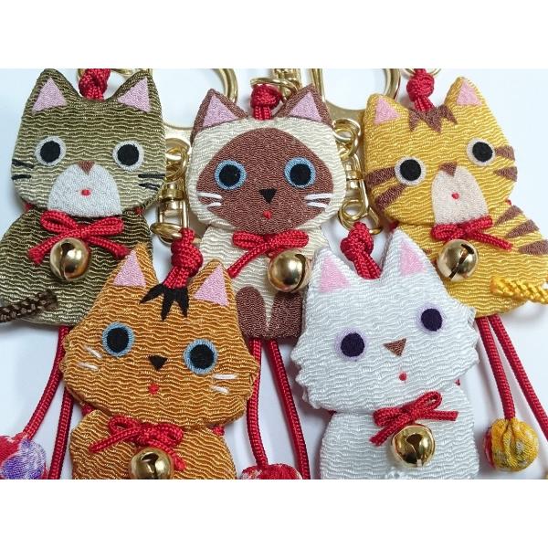 お細工手芸キット「 ちりめんにゃんこキーホルダー」