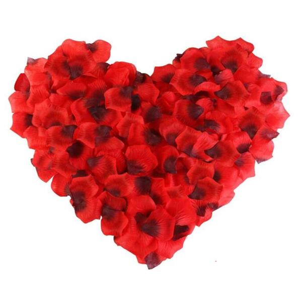 RuiChy シルク造花バラの花びら 1000枚 結婚式の花 ホームパーティー ロマンチックな夜 記...