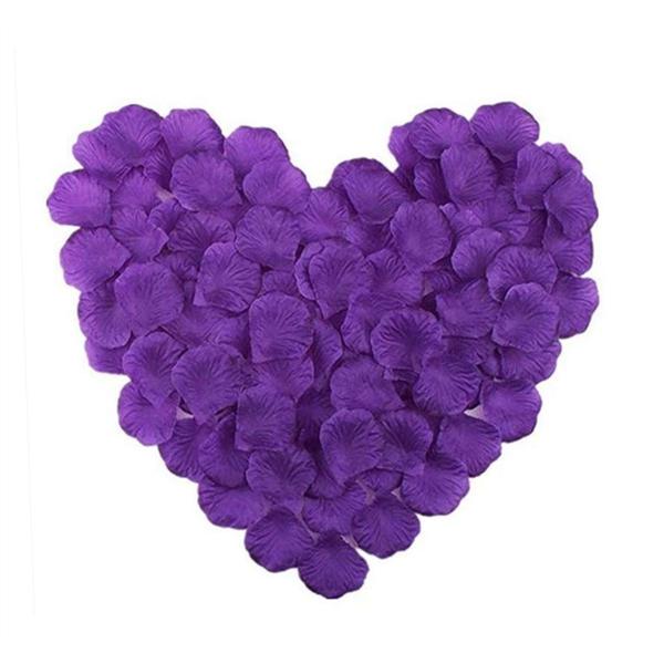 RuiChy シルク造花バラの花びら 1000枚 結婚式の花 ホームパーティー ロマンチックな夜 記...