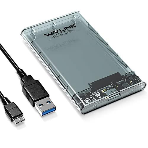 WAVLINK 2.5インチ SATA - USB 3.0 外付けハードドライブエンクロージャ、ポー...