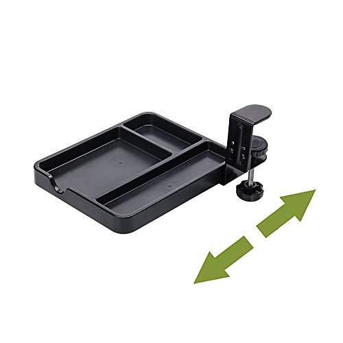 FUGEST スライダー 小物収納スペース付き クランプ式 アームレスト 硬質プラスチック製