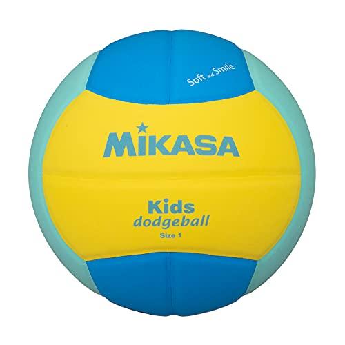ミカサ(MIKASA) スマイル ドッジボール 1号 (幼児~小学生向け) 150ｇ 黄/青/緑 S...
