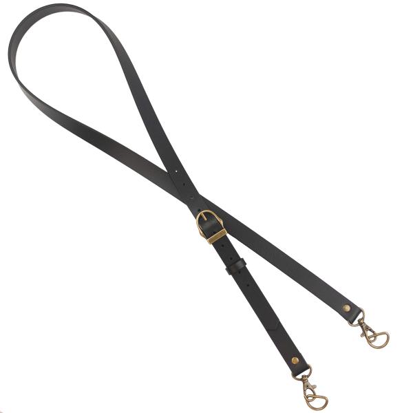 FEROCE ショルダーストラップ 両面 本革 ナスカン バッグ用 長さ調整可能 3色4サイズ (キ...