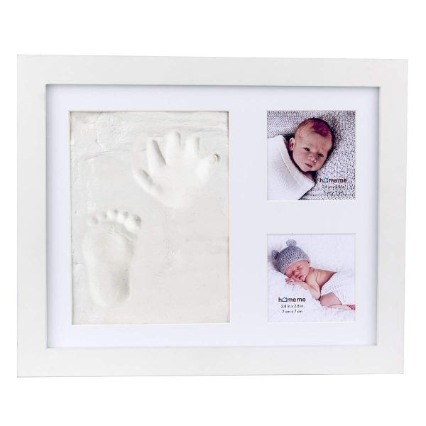 kennethan ベビーフォトフレーム 手形 赤ちゃん 足型 ベビー フォト フレーム 木製 手形...