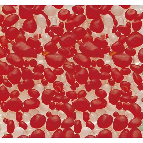 松野ホビー ガラス砂 小石 ガラス玉 ガラスボール フロスト レッド/クリアー (約3〜13mm) ...