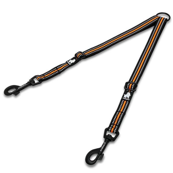 cocomall 犬用リード 2頭引き リード ペット用品 小型 、中型 、大型犬適用 牽引ロープ ...