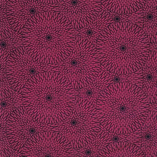 むす美 ふろしき 100 伊砂文様 アクアドロップ 菊 パープル 100cm ポリエステル 撥水加工