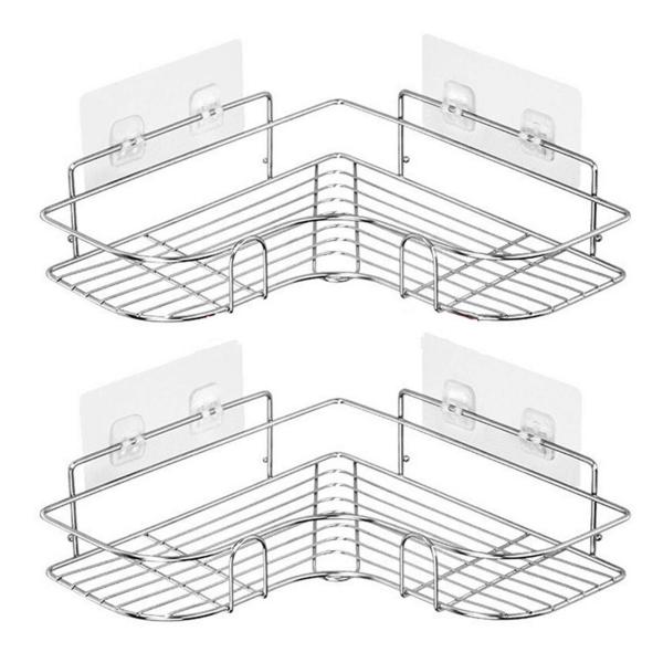 浴室ラック お風呂 ラック ステンレス 風呂 棚 バスコーナーラック シャンプーラック 2段 強力テ...