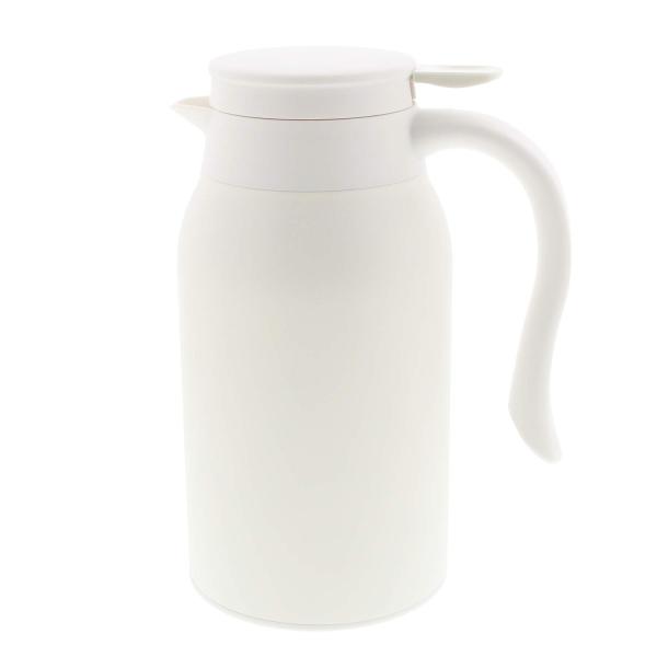 リビング MIP 卓上ポット0.9L ホワイト 保温 保冷 410340