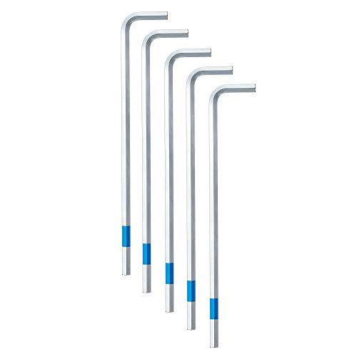 ワイズ(WISE) 六角棒レンチ 6.0mm 5本入 ロング HMTL-60-5P