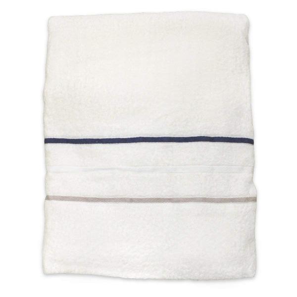 【天然素材】 綿100% タオルケット ボーダー入り シングル サイズ アイボリー (140×190...