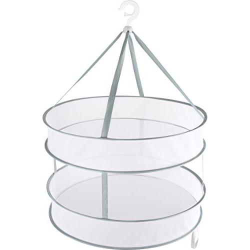 アストロ 平干しネット 2段 大 約直径61cm グリーン 物干しネット 洗濯ハンガー 型崩れ防止 ...