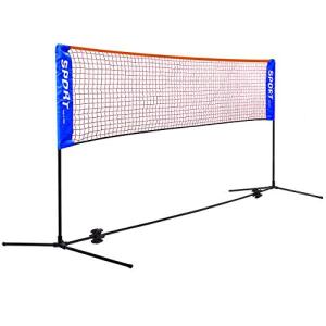 Rxakudedo バドミントン用ネット テニスネット 軽量バドミントン練習用ポータブルネット 折り畳み 簡単組み立て 幅310cm 高さ(86~15｜goodzero