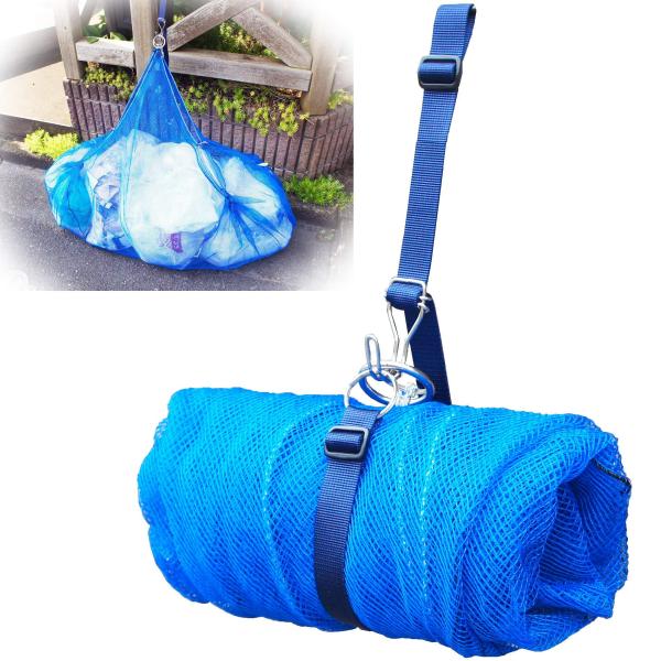 カラスに必勝宣言！ ” ゴミ出しが楽しみになるネット Ｓサイズ” 〜２世帯用(戸別回収) ！ カラス...