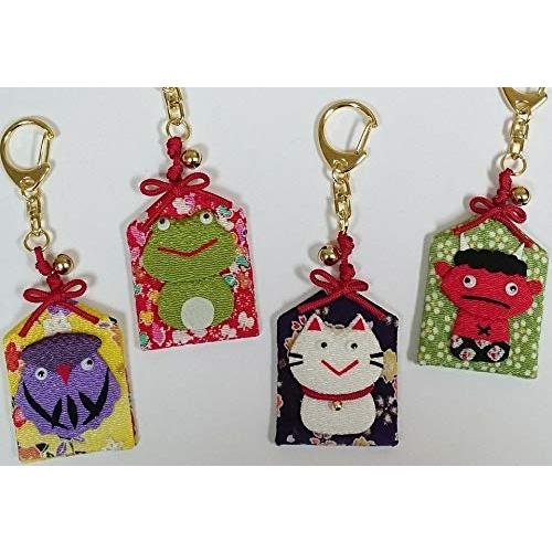 ちりめん手芸キットお守りキーホルダー４柄揃え