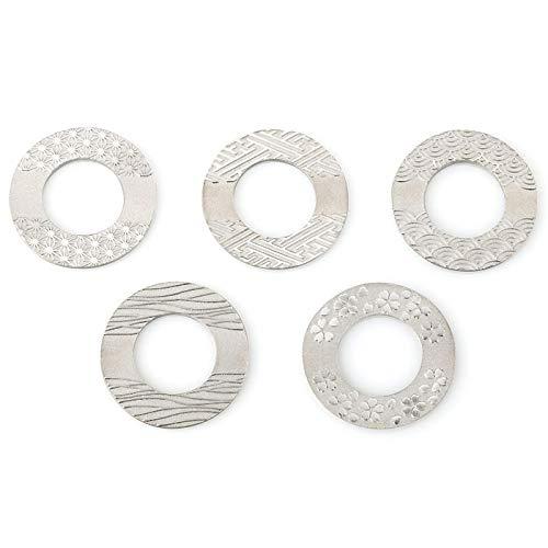 能作 箸置 - 輪（りん）- ５ヶ入 〔錫100%〕 501772