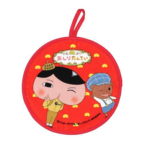 林(Hayashi) ループタオル 約20×20cm おしりたんてい 助手 レッド WK440800