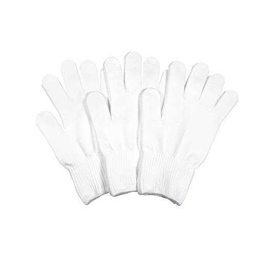 軍手工房 薄手で編み目が細かい快適綿作業軍手 3双組／12双組 晒 ホワイト 13ゲージ [日本製]...