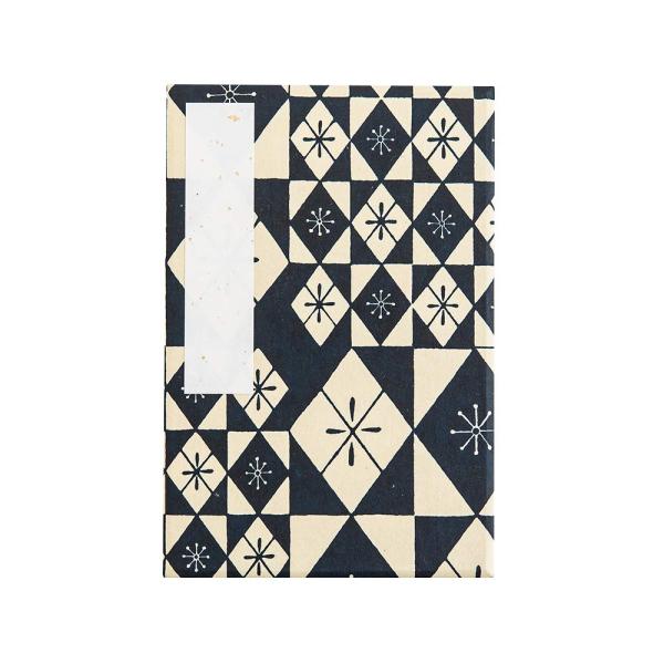 はいばら 御朱印帳 大判 和柄 蛇腹44ページ (江戸?大正期デザイン復刻) 捺染摺り千代紙 職人手...