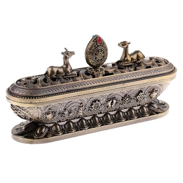 Leiasnow 香炉 お香立て 横置き お香 チベット香 お香たて スティック専用 お香ボックス ...