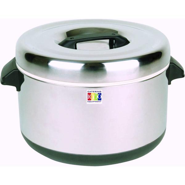 Thunder Group 保温ジャー 3.3升 6L 電気不要 保温専用 ご飯 フッ素加工 シルバ...