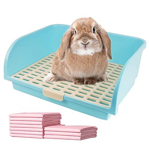 Amakunftうさぎトイレ 大型 チンチラ フェレット用 四角トイレ 掃除便利 快適 大型うさぎに...