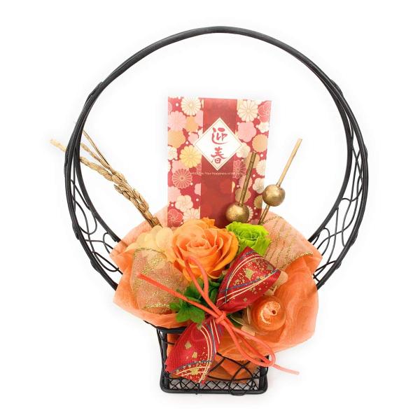 冬ギフト お正月 迎春 【NICHIFLRO】ニチフロ プリザーブドフラワー プレゼント 和風 枯れ...