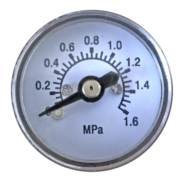 2.5cm真鍮製圧力計m10*1-1.6MPa(1個)