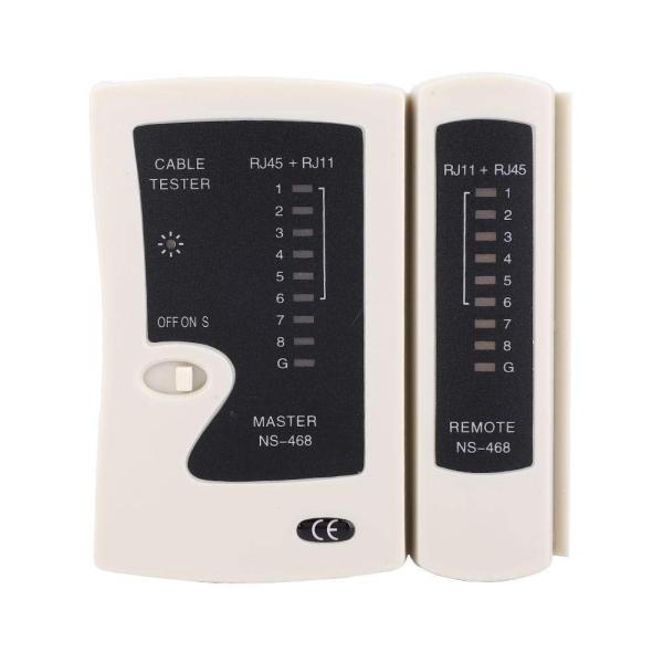 ネットワークケーブルテスター メーター RJ45 RJ11 RJ12 ケーブルテスター lanテスタ...