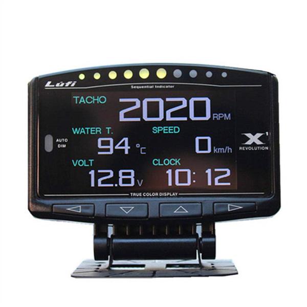 LUFI X1 英語版 OBD 車HUDヘッドアップディスプレイ 最大38種類のデータを表示 多機能...