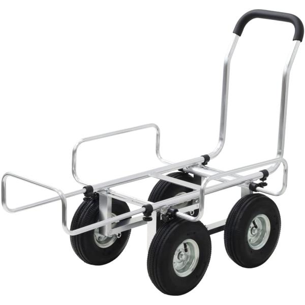 Bonarca アルミ製 ハウスカー 台車 アルミカート 農作業 4輪 伸縮式 幅43〜66.5cm...