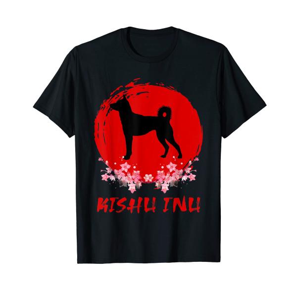 紀州犬日本の犬の品種面白い子犬の犬の恋人 Tシャツ