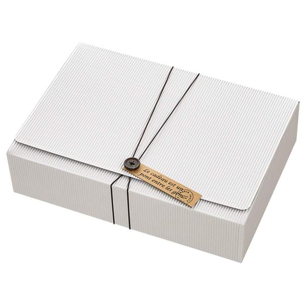 ヘッズ 日本製 ボックス 33×8×23cm ホワイト 10枚 シングルホワイトギフトボックス オシ...