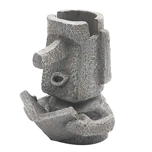 VORCOOL ペン立て メガネホルダー 卓上 モアイ 卓上収納 机上用 面白い おしゃれ 置物 装...