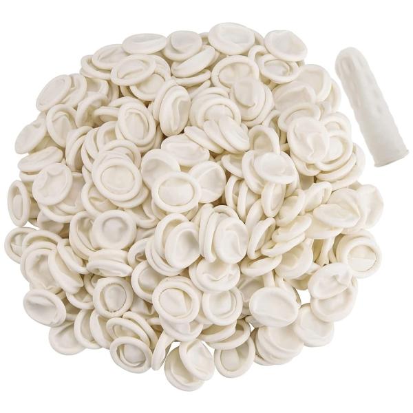 YFFSFDC 指サック 300g （約400個）滑り止め 静電防止指サックラテックス 天然ゴム製パ...