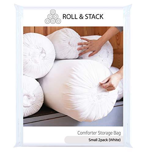 Roll&amp;Stack ロールアンドスタック　ふとん収納袋, 衣類収納袋 - S (15L) Whit...