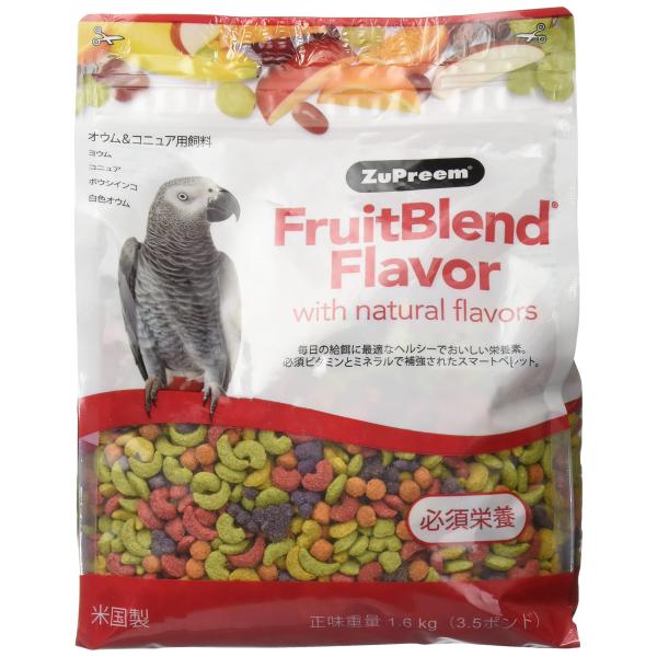 ズプリーム (ZuPreem) フルーツブレンド ML ヨウム・パロット・コニュア 1.6kg (日...