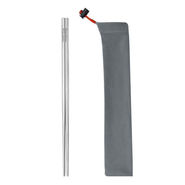 Hawk Zing 純チタン製箸 1膳当たり15g長さ23cm幅0.5cm滑り止め塗装無中空構造超軽...