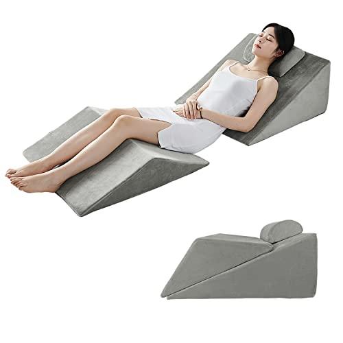 Axelrod 三角枕 背もたれ 高反発 マット なだらか 三角クッション 腰クッション 半円形枕付...