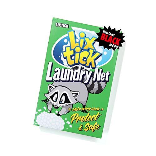 LIXTICK LAUNDRY NET | ランドリーネット (BLACK) 6枚組 | 黒 洗濯ネ...
