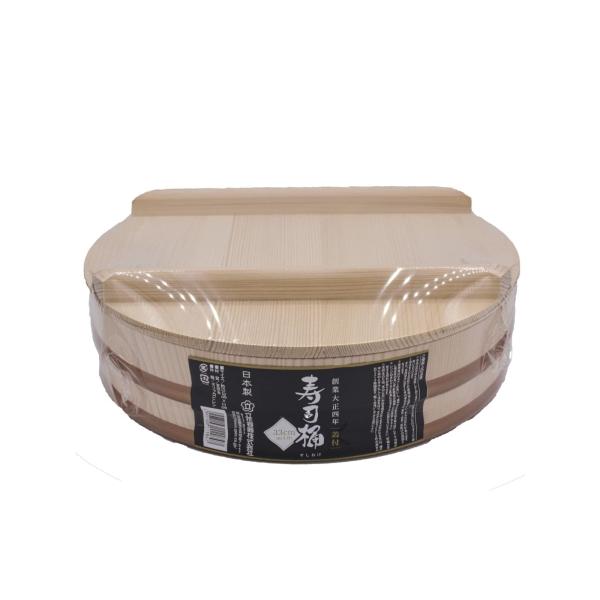 立花容器 寿司桶 SPシリーズ プラスチックタガ 蓋付 飯台 日本製 約33cm 約5合 ナチュラル