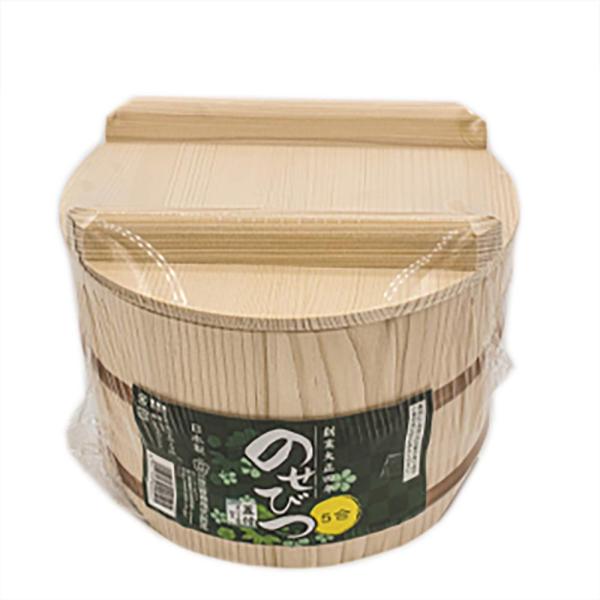 立花容器 のせびつ プラスチックタガ 飯台 日本製 約5合 ナチュラル