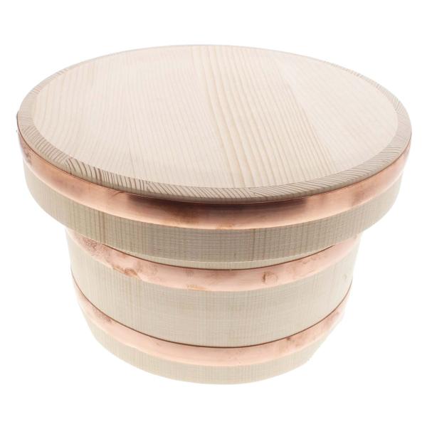 立花容器 江戸びつ 銅タガ 飯台 日本製 約5合 ナチュラル