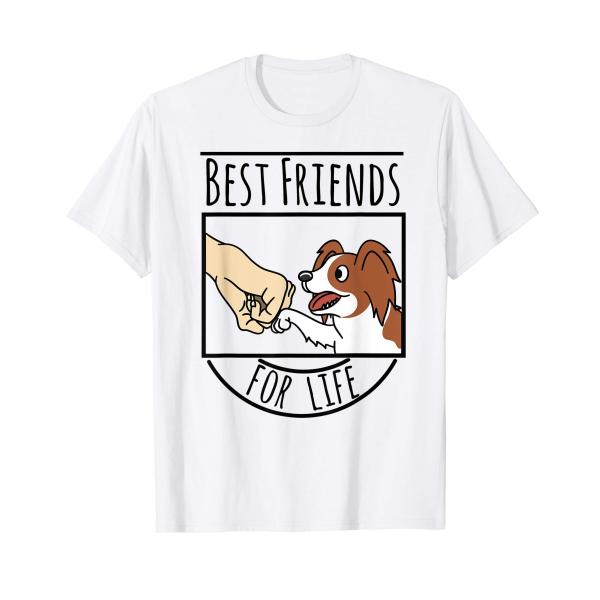 親友パピヨン犬 Tシャツ