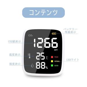 億騰 co2メーターモニター 二酸化炭素検出器...の詳細画像2