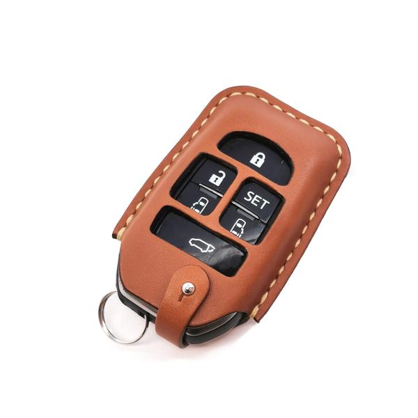 伊の蔵・レザー トヨタTYPE-E1 キーケース スマートキー対応 (茶)