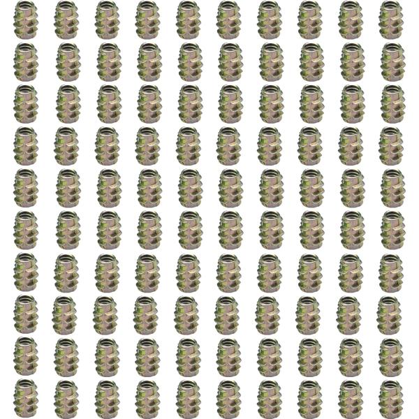 A'sTool インサートナット 埋め込み ねじ込み ナット 木工 六角穴 DIY つば無し 100...