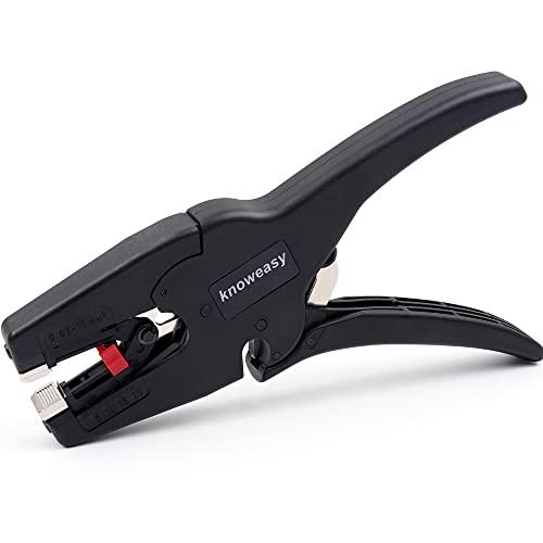 Knoweasy 自動ワイヤーストリッパー 0.03mm2-10mm2 単線 より線とも用 電線径自...