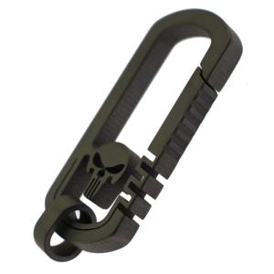 Speed mao パニッシャースカル カラビナ キーホルダー ドクロ SILVER GRAY