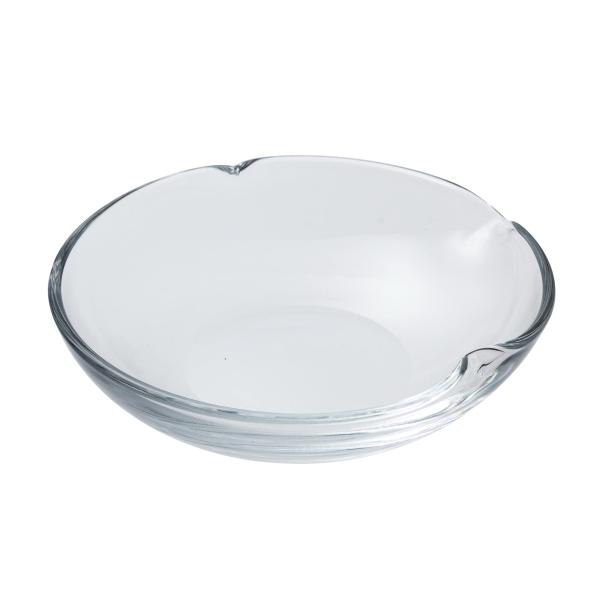 水崎硝子 皿 プレート 小皿 約12×11cm ひさご 日本製 MKG-212004